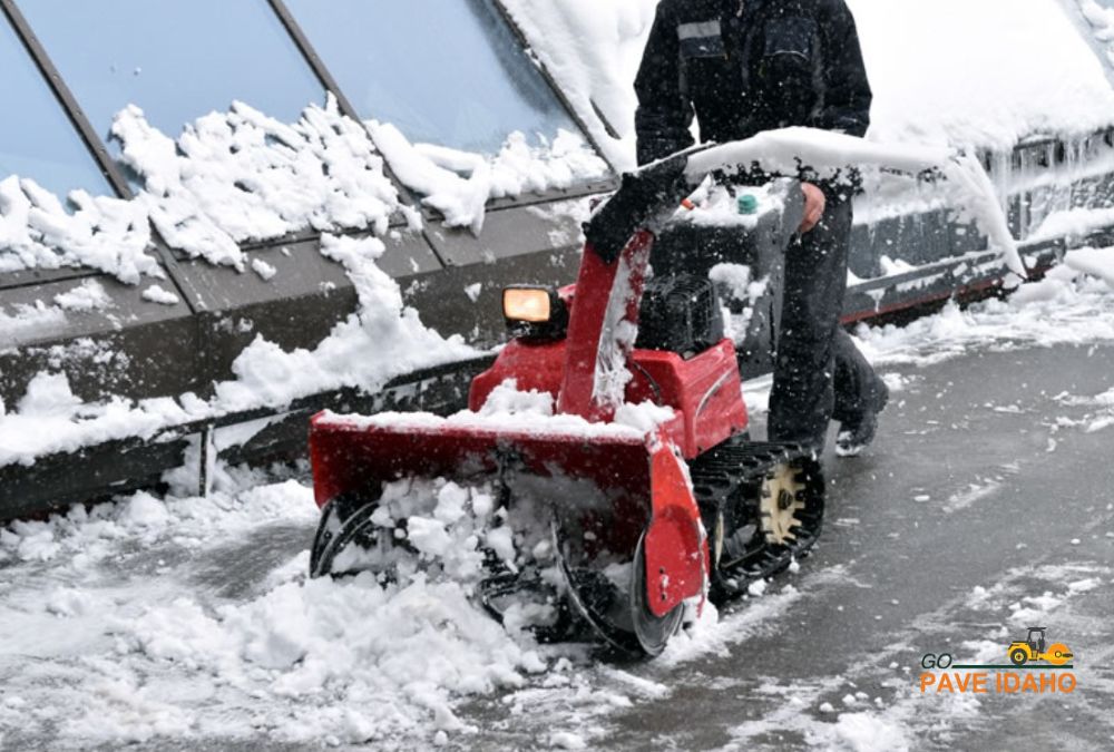 Business Walkway Snow Removal & De-icing in Idaho